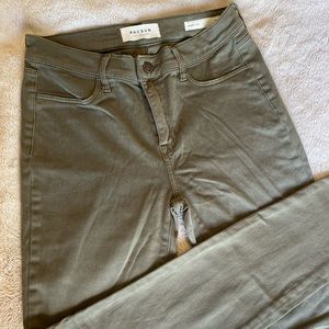 olive green Pacsun low rise jeggings